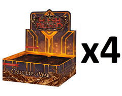 Flesh and Blood TCG: Crucible of War UNLIMITED Edition Booster CASE (4 Booster Boxes)